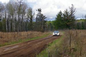 Yurek Cienkosz / Lukasz Szela Subaru Impreza RS at speed down Parkway Forest Rd.