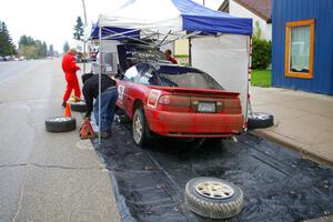 Cary Kendall / Scott Friberg Eagle Talon gets serviced in Akeley (1).