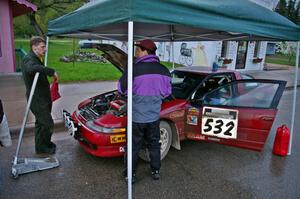 Jim Cox / Ryan LaMothe Eagle Talon at Akeley service (1).