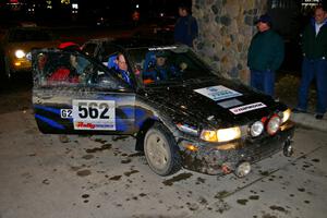 Brian Dondlinger / Dave Parps Nissan Sentra SE-R checks in at the finish (1).