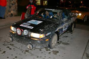 Brian Dondlinger / Dave Parps Nissan Sentra SE-R checks in at the finish (2).