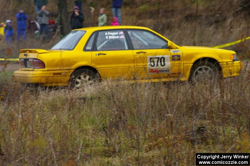 Erik Payeur / Adam Payeur Mitsubishi Galant exits the Parkway Forest Rd. chicane.