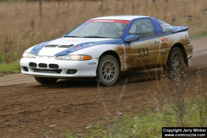 Paul Ritchie / Drew Ritchie Mitsubishi Eclipse GSX enters the chicane on Parkway Forest Rd.