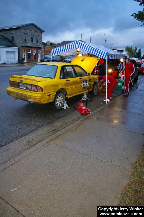 Erik Payeur / Adam Payeur Mitsubishi Galant at Akeley service.