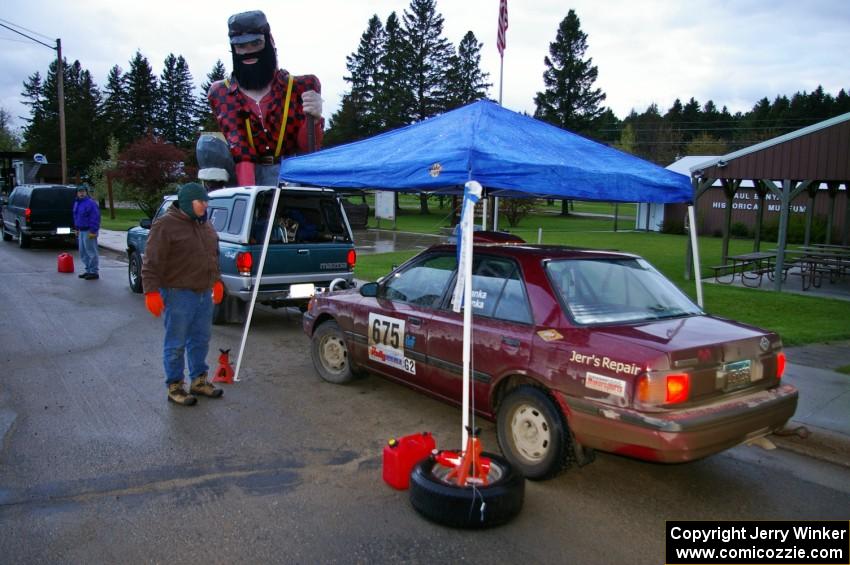 Ben Hanka / Greg Hanka Mazda Protege at Akeley service.