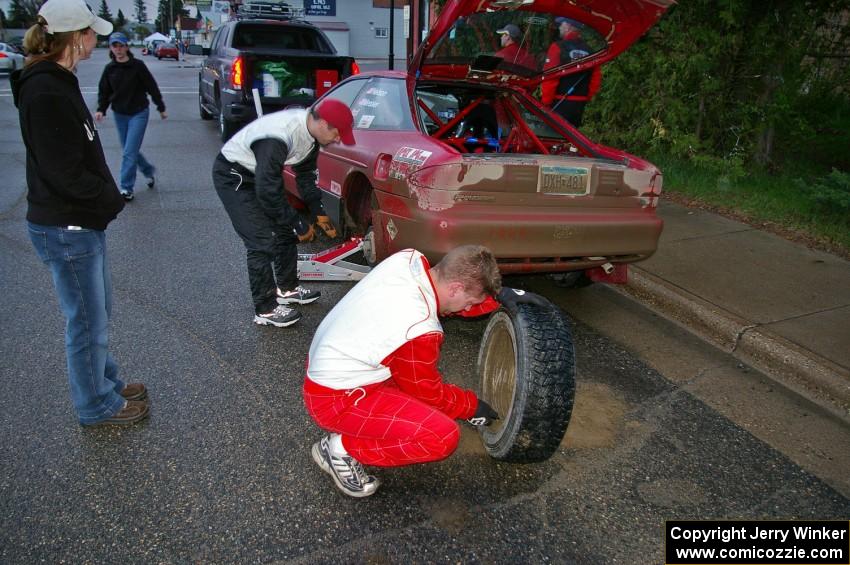 Erick Nelson / Greg Messler Ford Probe GT at Akeley service.