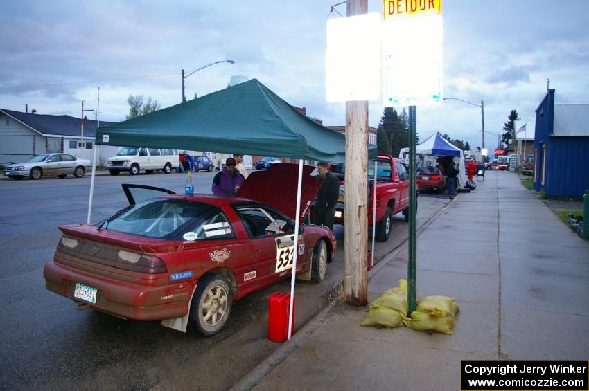 Jim Cox / Ryan LaMothe Eagle Talon at Akeley service (2).