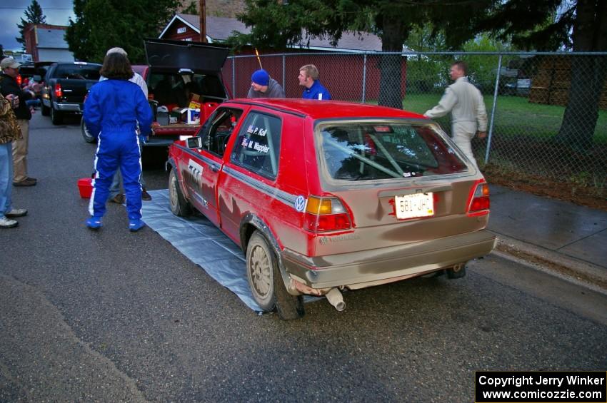 Paul Koll / Matt Wappler VW GTI at Akeley service.