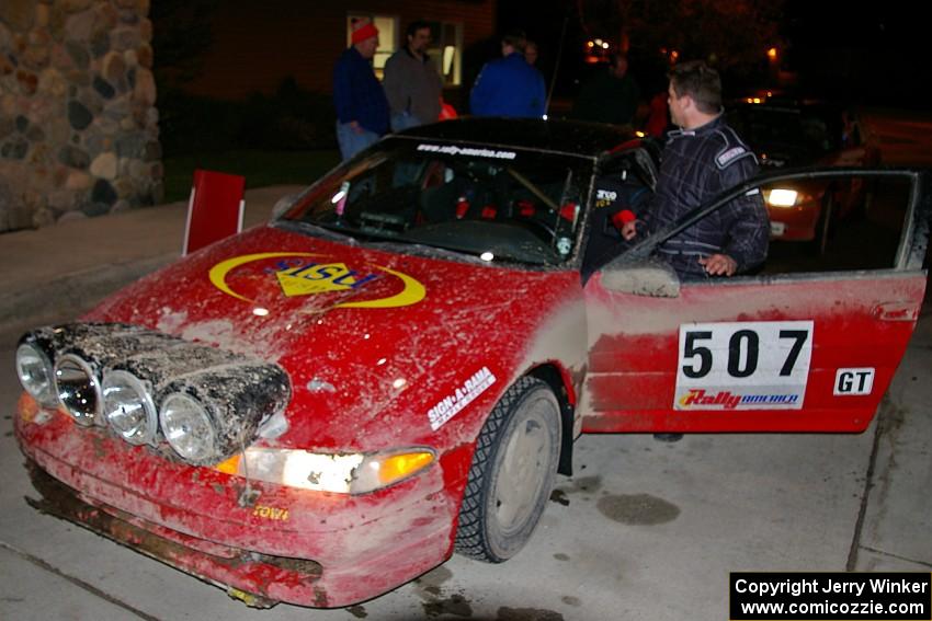 Micah Wiitala / Jason Takkunen Mitsubishi Eclipse GSX checks in at the finish for the win (1).