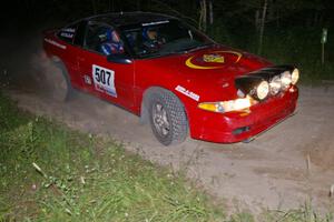 Micah Wiitala / Jason Takkunen Mitsubishi Eclipse prepares for a 90-right on SS4.