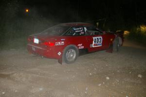 Erick Nelson / Greg Messler Ford Probe GT almost takes a 90-left at a 90-right on SS4.