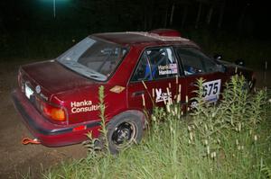 Ben Hanka / Greg Hanka Mazda Protege at a 90-right on SS4.