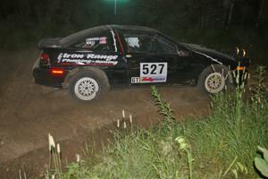 Craig Walli / Jonah Liubakka Eagle Talon at speed through a 90-right on SS4. They were a DNF by the rally's end.