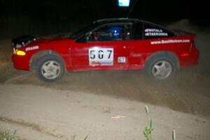 Micah Wiitala / Jason Takkunen Mitsubishi Eclipse at speed through a 90-left on SS6.