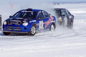 Cary Kendall / Scott Friberg Dodge SRT-4 and Jackson Bossen / Ryan Hammond Plymouth Sundance