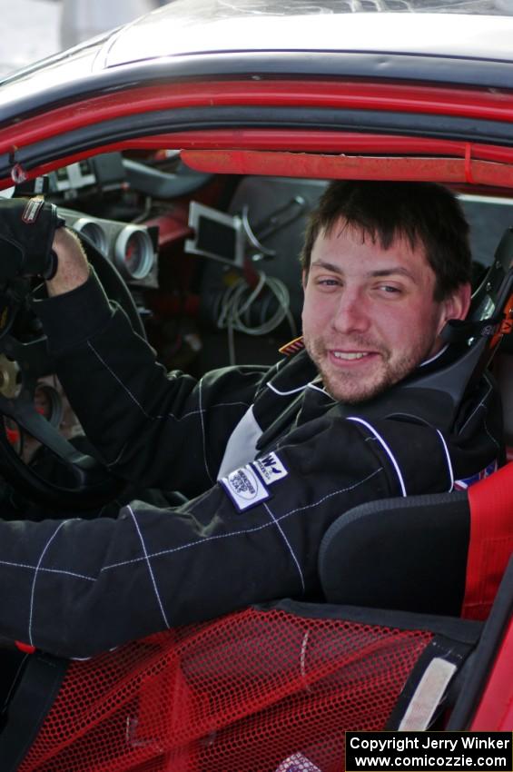 Jake Weber sits in his Eagle Talon