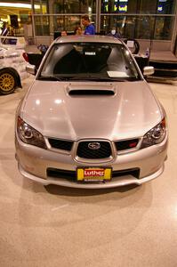 A new Subaru WRX STi on display.