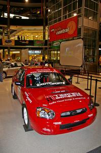 John Cirisan / Josh Hamacher Subaru WRX on display at Rallyfest at the Mall of America. (2)