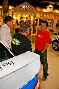 Pat Richard converses with Graham Evans and ??? at Rallyfest at the Mall of America.