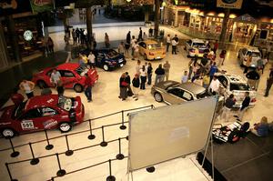 Overhead view of Rallyfest at the Mall of America the Wednesday before Ojibwe. (1)