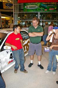 J.B. Niday and Rick Hintz discuss the success of the Mall of America rally car display.