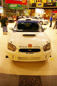 Stig Blomqvist / Ana Goni Subaru WRX STi on display at the Mall of America.