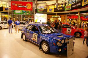 A wider view of the cars on display at the Mall of America (2).