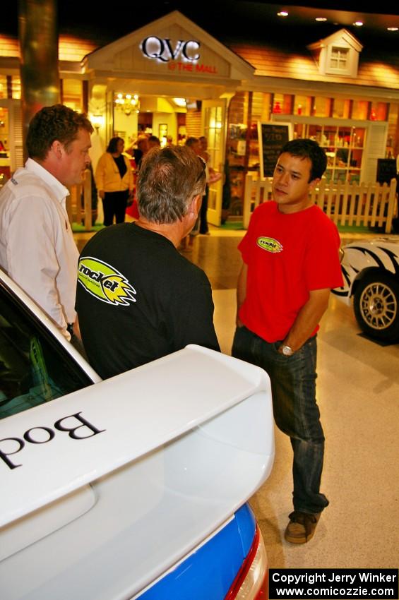 Pat Richard converses with Graham Evans and ??? at Rallyfest at the Mall of America.