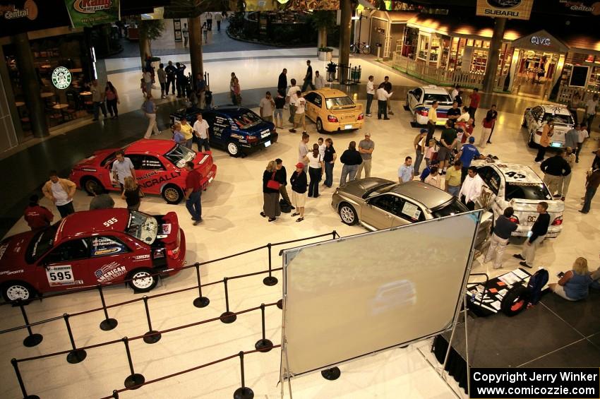Overhead view of Rallyfest at the Mall of America the Wednesday before Ojibwe. (1)