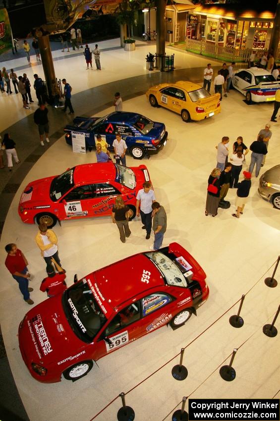 Overhead view of Rallyfest at the Mall of America the Wednesday before Ojibwe. (2)