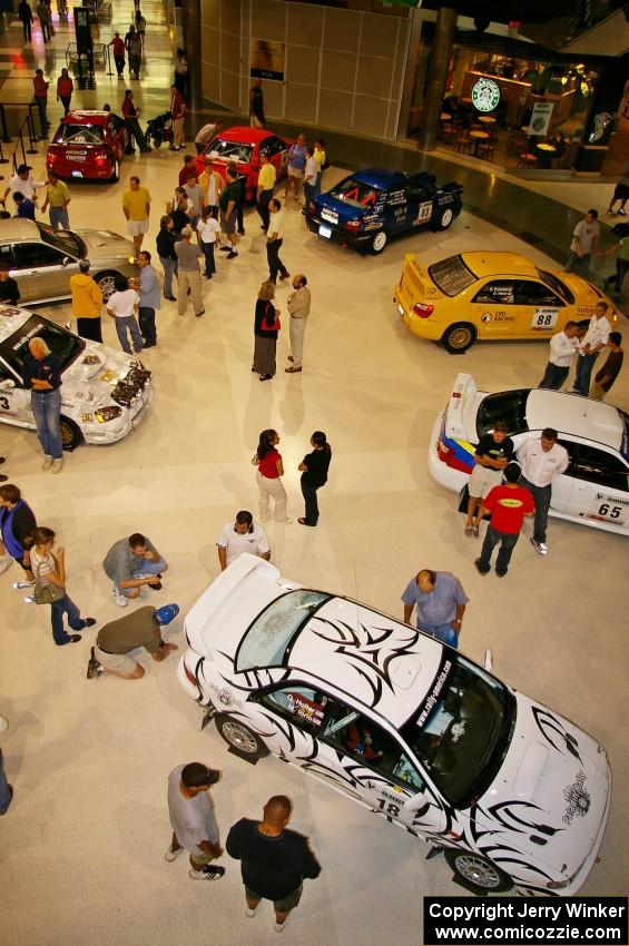 Overhead view of Rallyfest at the Mall of America the Wednesday before Ojibwe. (3)