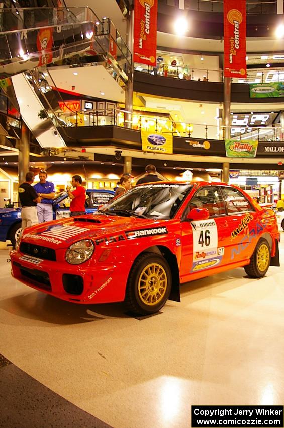 Matthew Johnson / Wendy Nakamoto Subaru WRX on display at the Mall of America (2).