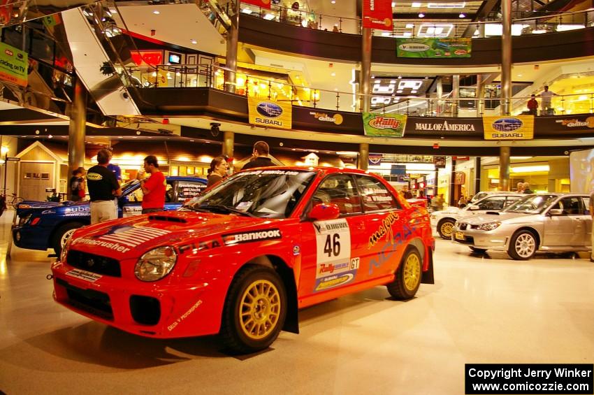 Matthew Johnson / Wendy Nakamoto Subaru WRX on display at the Mall of America (3).