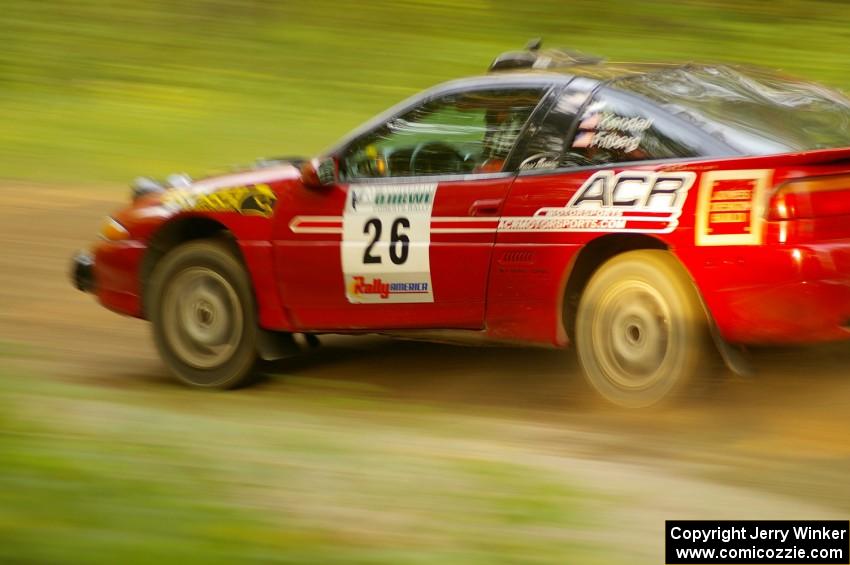 Cary Kendall / Scott Friberg at speed in their Eagle Talon near the end of SS1, Halverson Lake.
