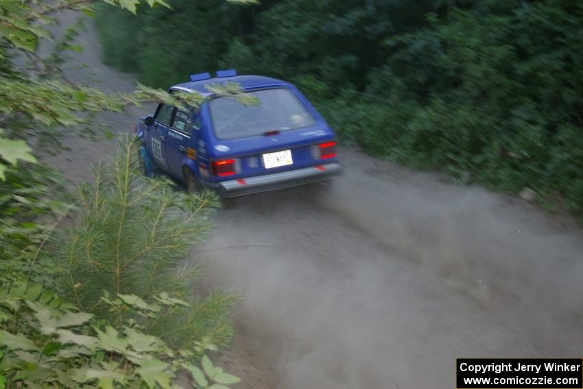 Dave Sterling / Mark Utecht Dodge Omni GLH at speed on SS2.