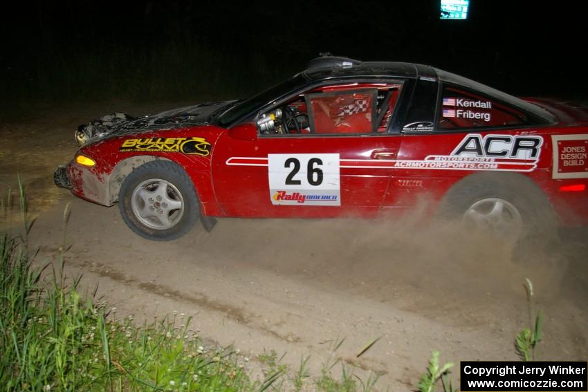 Cary Kendall / Scott Friberg Eagle Talon at a 90-left on SS6.