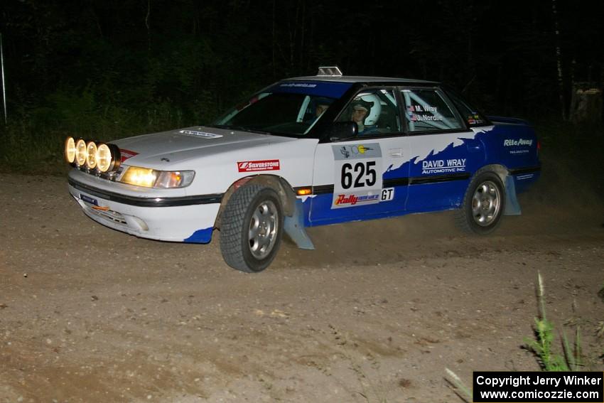 Mike Wray / John Nordlie Subaru Legacy Sport prepares for a 90-left on SS6.