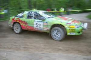 Doug Shepherd / Pete Gladysz Mitsubishi Eclipse drifts through a 90-right on SS2, Spur 2.