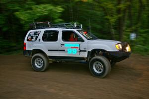 Carlton McMillan's Nissan Xterra working sweep on SS2, Spur 2.