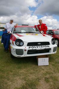 Yurek Cienkosz / Lukasz Szela Subaru Impreza RS at parc expose day two at Bemidji Speedway.