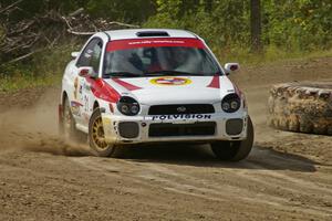 Yurek Cienkosz / Lukasz Szela Subaru Impreza RS on SS8, Bemidji Speedway.