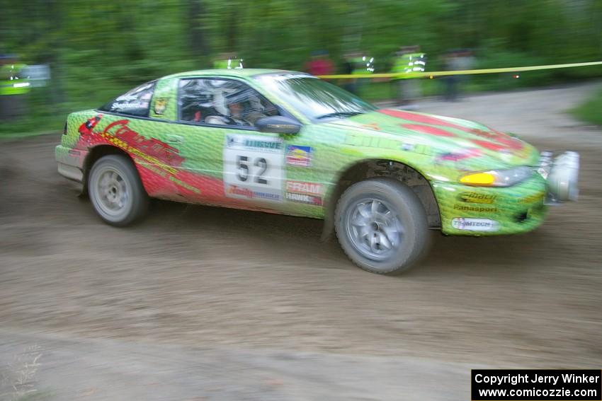 Doug Shepherd / Pete Gladysz Mitsubishi Eclipse drifts through a 90-right on SS2, Spur 2.