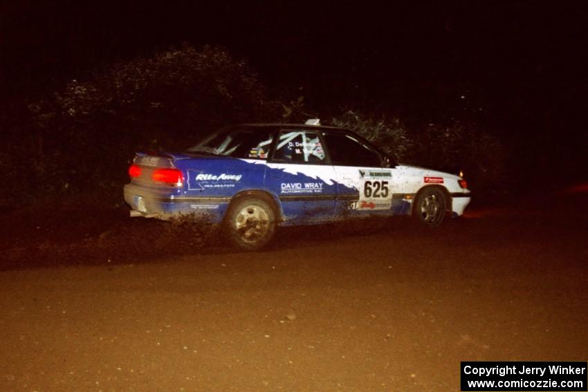 Mike Wray / Don DeRose Subaru Legacy Sport drifts through a 90-left on SS7, Blue Trail.