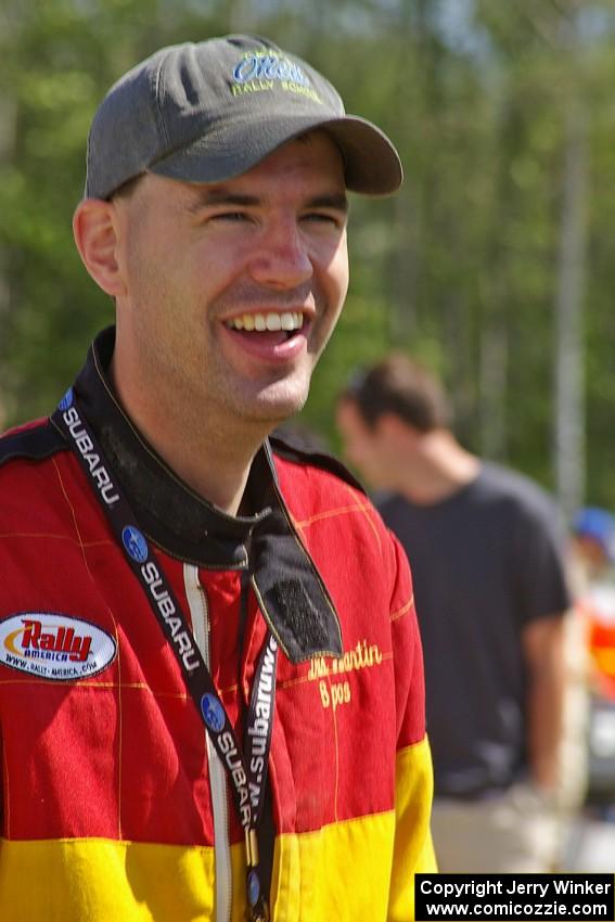 Mitsubishi-turned -Saturn driver Dennis Martin at day two parc expose at Bemidji Speedway.