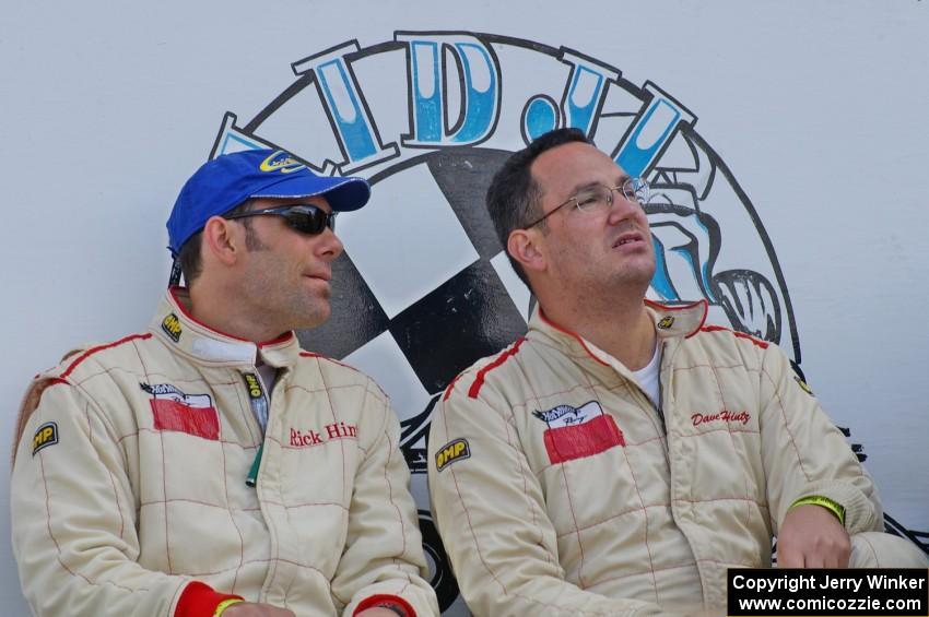 Rick Hintz and brother Dave Hintz discuss their day two plan of attack at the Bemidji Speedway.