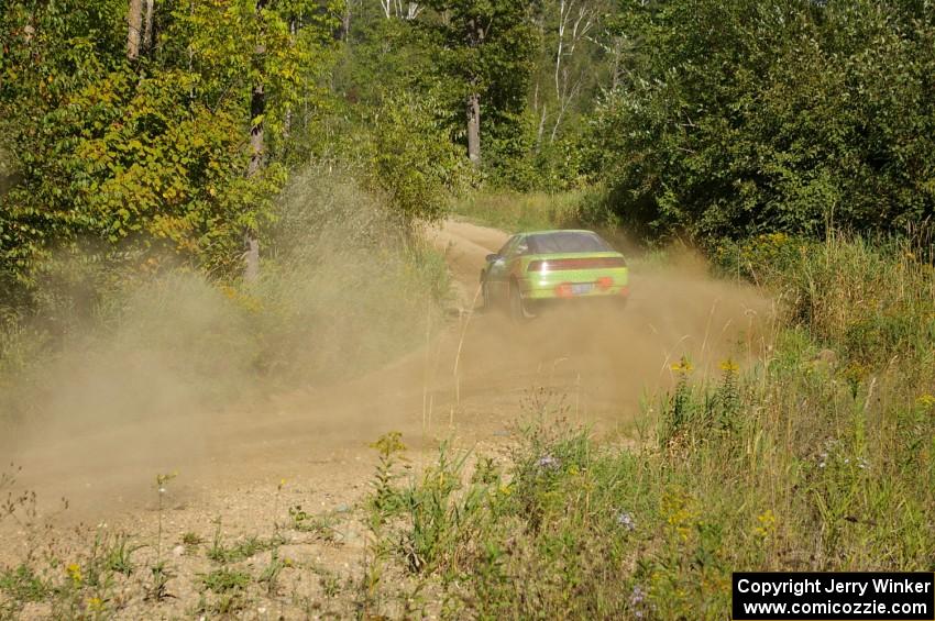 Doug Shepherd / Pete Gladysz Mitsubishi Eclipse drifts through a fast left-hander on SS10, Chad's Yump.