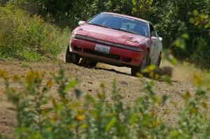 Marcin Kowalski / Maciej Sawicki Mitsubishi Eclipse GST through an uphill right on SS10, Chad's Yump.