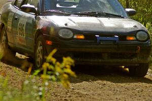 Bryan Holder / Tracy Payeur Plymouth Neon at speed on a straight on SS10, Chad's Yump.