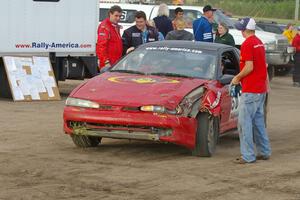 Micah Wiitala / Jason Takkunen Mitsubishi Eclipse GSX withdrew from the event after rolling on the stage prior to Osage service.