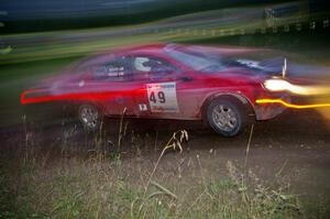 Sans Thompson / Craig Marr Dodge Neon ACR through the spectator point on SS13, Sockeye Lake.